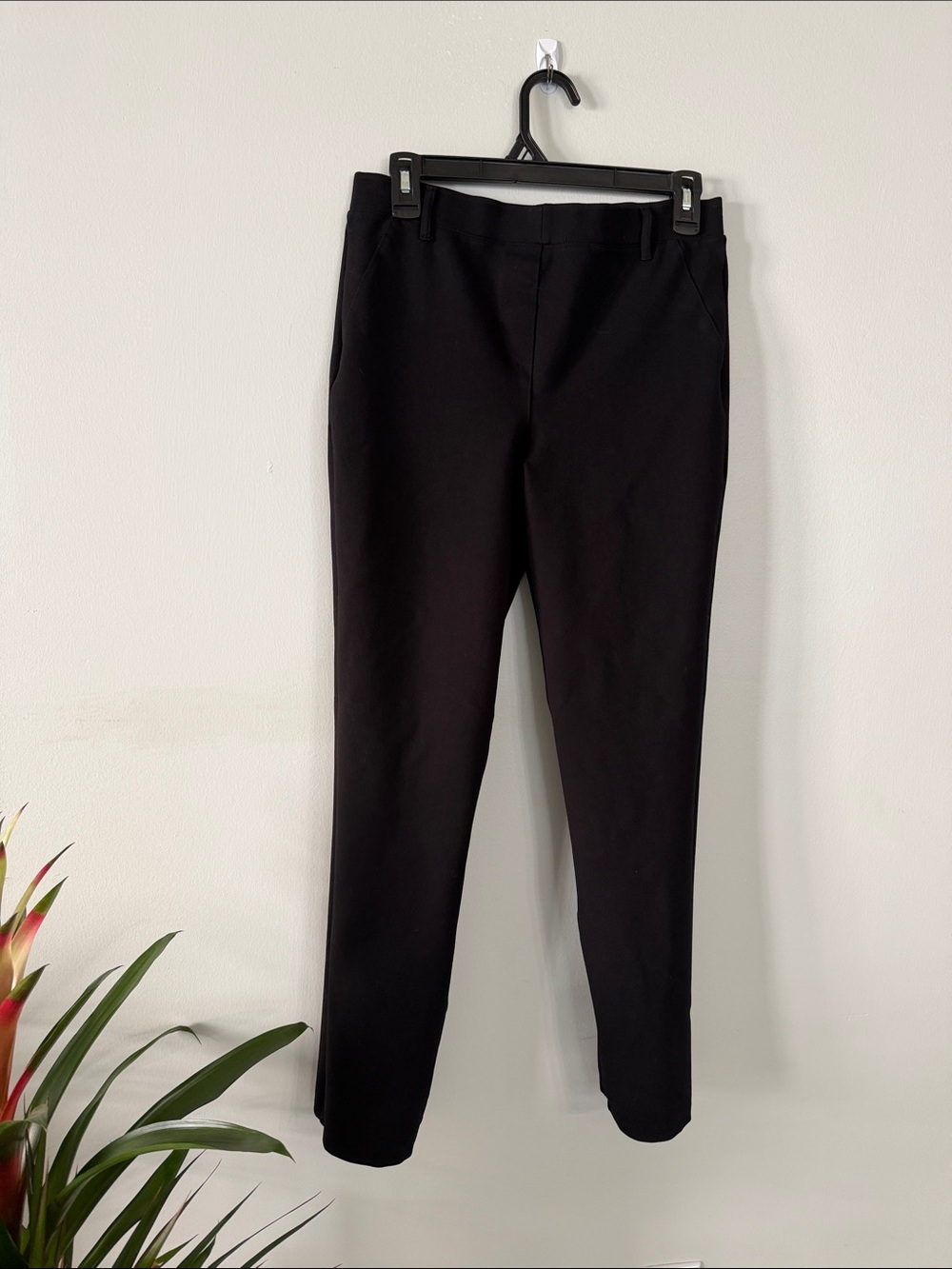 Quince Black Womens Dress Pants - Slim Straight